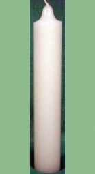 White 9" Jumbo Pillar Candle